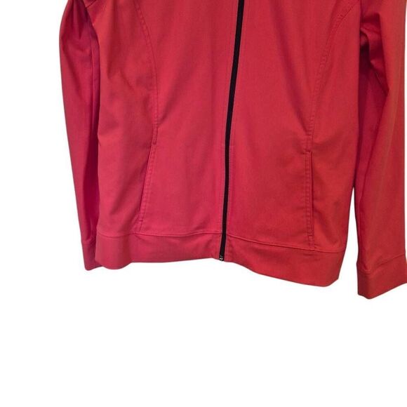 Made for Life Women's Zip Front Coral & Navy Polyester Jacket w Pockets - Picture 7 of 10